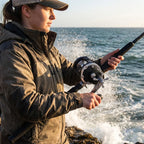 Carretilha de pesca freshwater perfil baixo com freio estrela e sistema multi-rolamentos