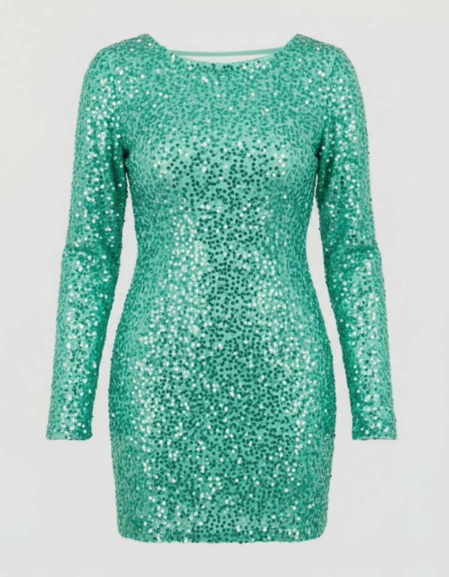 Vestido cocktail costas abertas corte justo feminino elegante