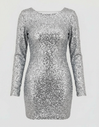 Vestido cocktail costas abertas corte justo feminino elegante