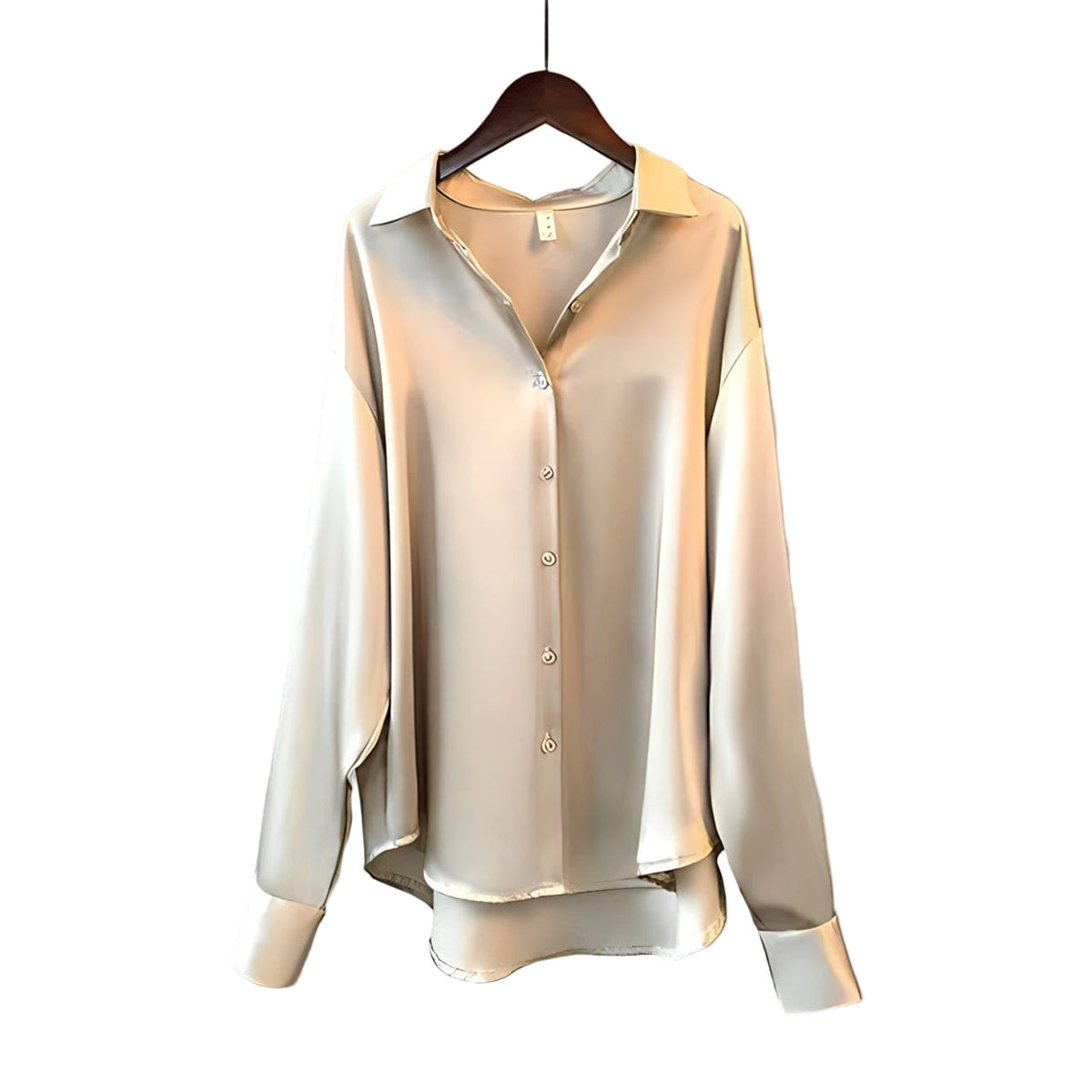 Blusa de cetim feminina manga longa disponível em várias cores