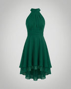 Vestido feminino com babados mini leve e elegante