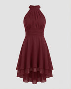 Vestido feminino com babados mini leve e elegante