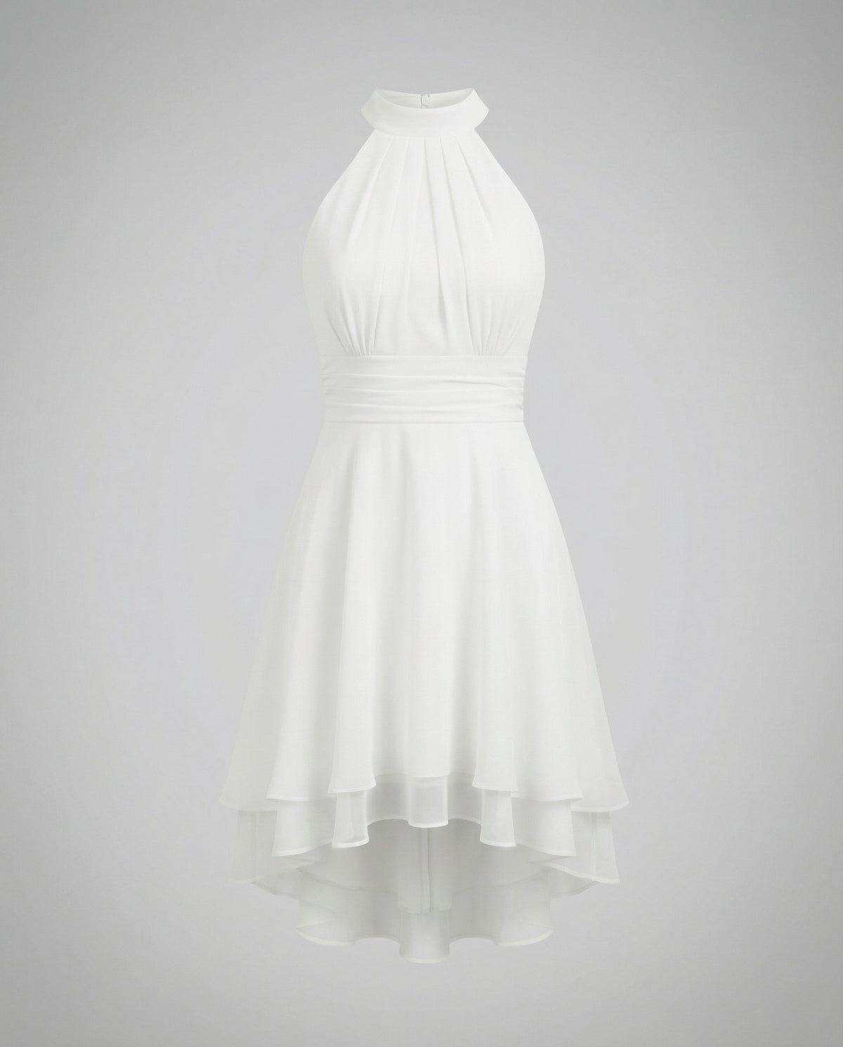 Vestido feminino com babados mini leve e elegante