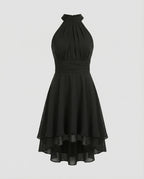 Vestido feminino com babados mini leve e elegante