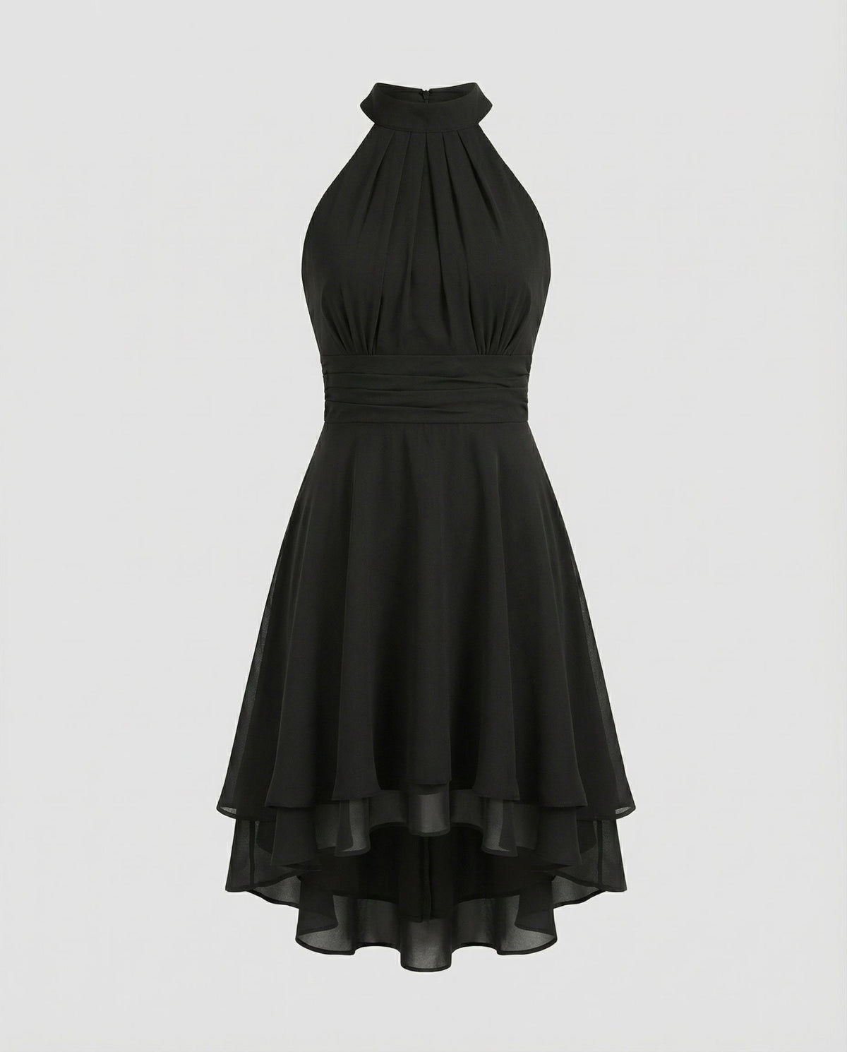 Vestido feminino com babados mini leve e elegante
