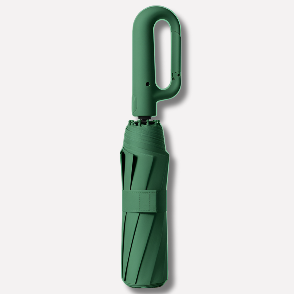 Guarda-chuva automático dobrável com dossel 105cm e cabo em gancho