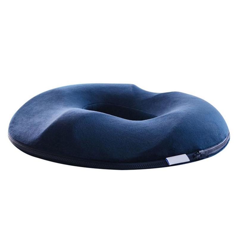 Almofada ortopédica para hemorroidas e cóccix em memory foam formato donut