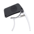 Capo de guitarra 2 em 1 com afinador digital clip-on, liga de alumínio