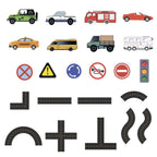 Brinquedos de banho carros de espuma conjunto colorido para crianças na banheira