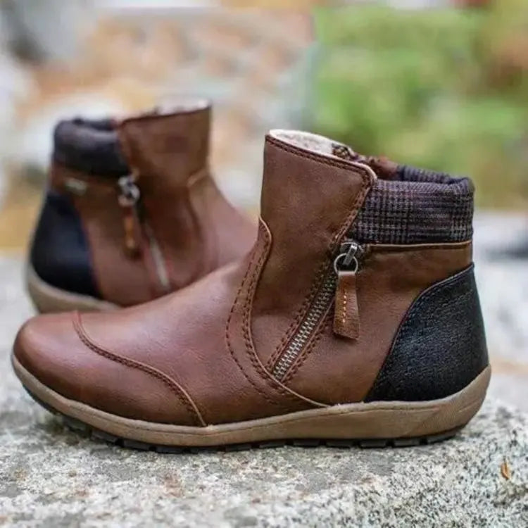 Botas ortopédicas impermeáveis com suporte de arco e sola antiderrapante