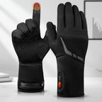 Luvas aquecidas com bateria impermeáveis touchscreen para inverno