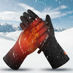 Luvas aquecidas com bateria impermeáveis touchscreen para inverno