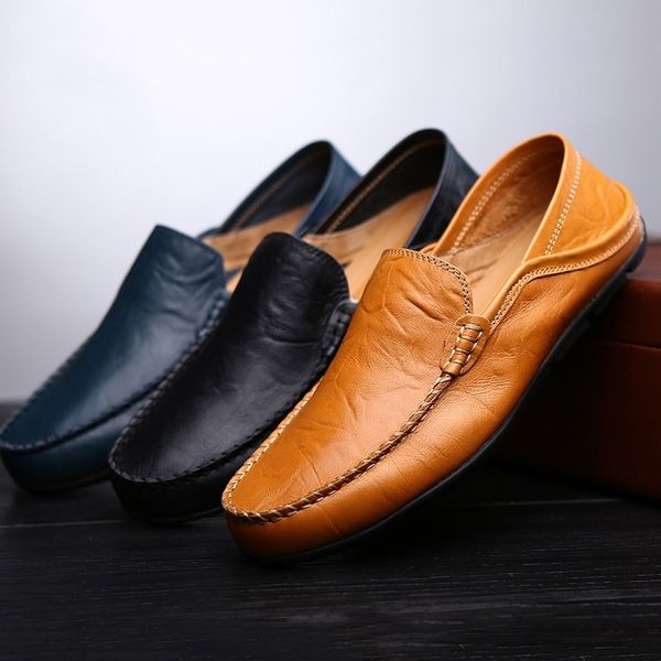 Mocassins para Homem | Couro, Conforto, Sem Cadarço