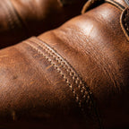 Botas cano curto masculinas marrons com cadarço bico arredondado e salto baixo empilhado