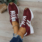 Women orthopedic trainers lightweight lace up cushioned sole flexible upper