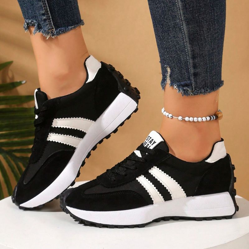 Women orthopedic trainers lightweight lace up cushioned sole flexible upper