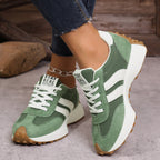 Women orthopedic trainers lightweight lace up cushioned sole flexible upper