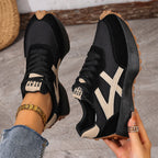Women orthopedic trainers lightweight lace up cushioned sole flexible upper