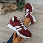 Women orthopedic trainers lightweight lace up cushioned sole flexible upper