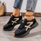 Women orthopedic trainers lightweight lace up cushioned sole flexible upper
