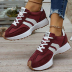 Women orthopedic trainers lightweight lace up cushioned sole flexible upper