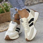 Women orthopedic trainers lightweight lace up cushioned sole flexible upper