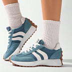 Women orthopedic trainers lightweight lace up cushioned sole flexible upper