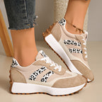 Women orthopedic trainers lightweight lace up cushioned sole flexible upper