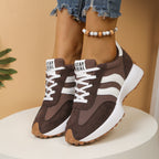 Women orthopedic trainers lightweight lace up cushioned sole flexible upper