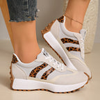 Women orthopedic trainers lightweight lace up cushioned sole flexible upper
