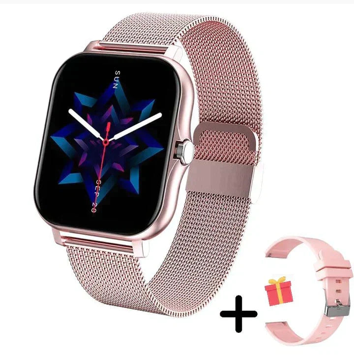 Smartwatch Bluetooth com ecrã HD 1.83 monitoramento de saúde frequência cardíaca