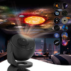 Projetor planetário 360 graus com 12 efeitos HD de estrelas e galáxias