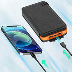 Powerbank Solar 25000mAh com 4 painéis solares e carregamento rápido USB-C