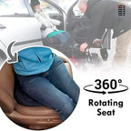 Almofada giratória 360° ergonómica portátil para carro, cadeira e uso diário