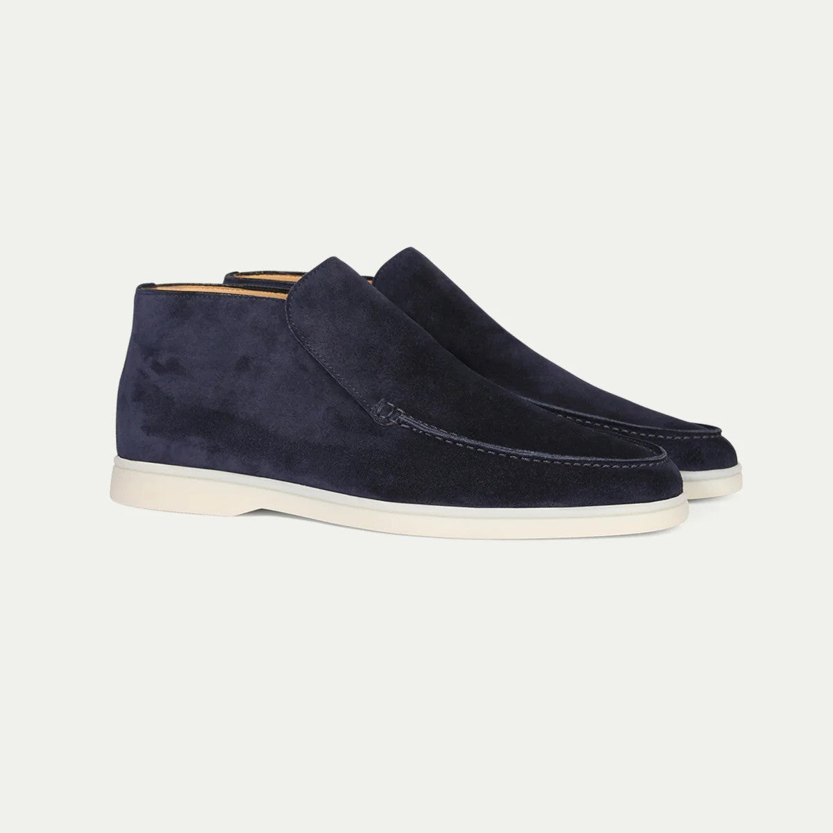 Sapatos slip-on masculinos moc toe design minimalista casual