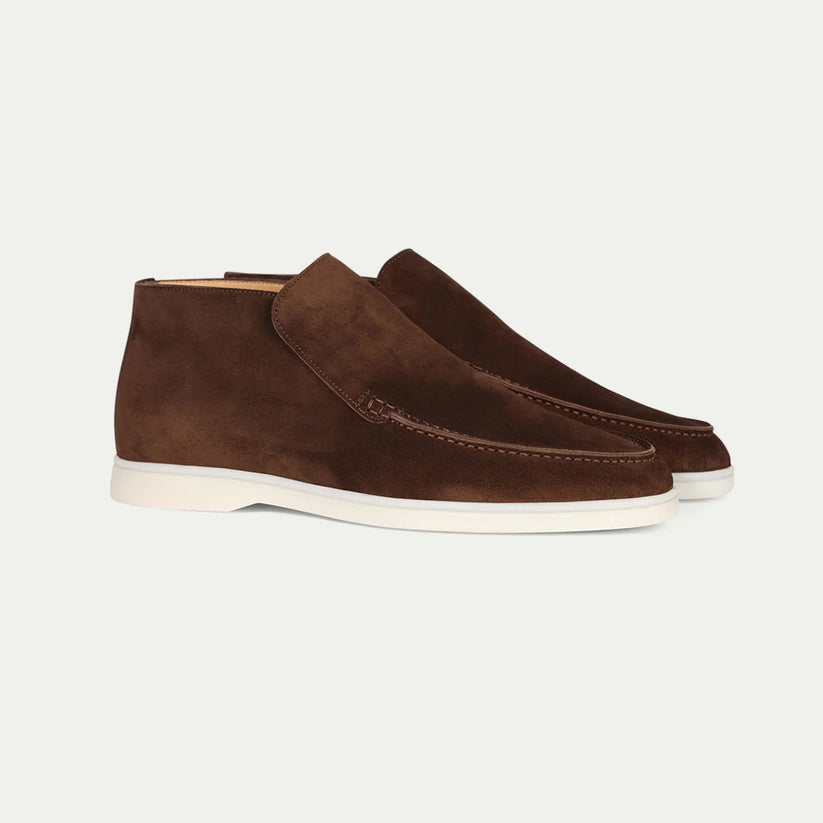 Sapatos slip-on masculinos moc toe design minimalista casual