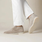 Sapatos slip-on masculinos moc toe design minimalista casual