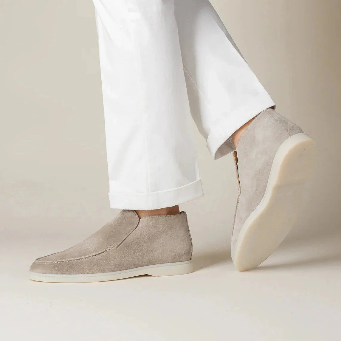 Sapatos slip-on masculinos moc toe design minimalista casual
