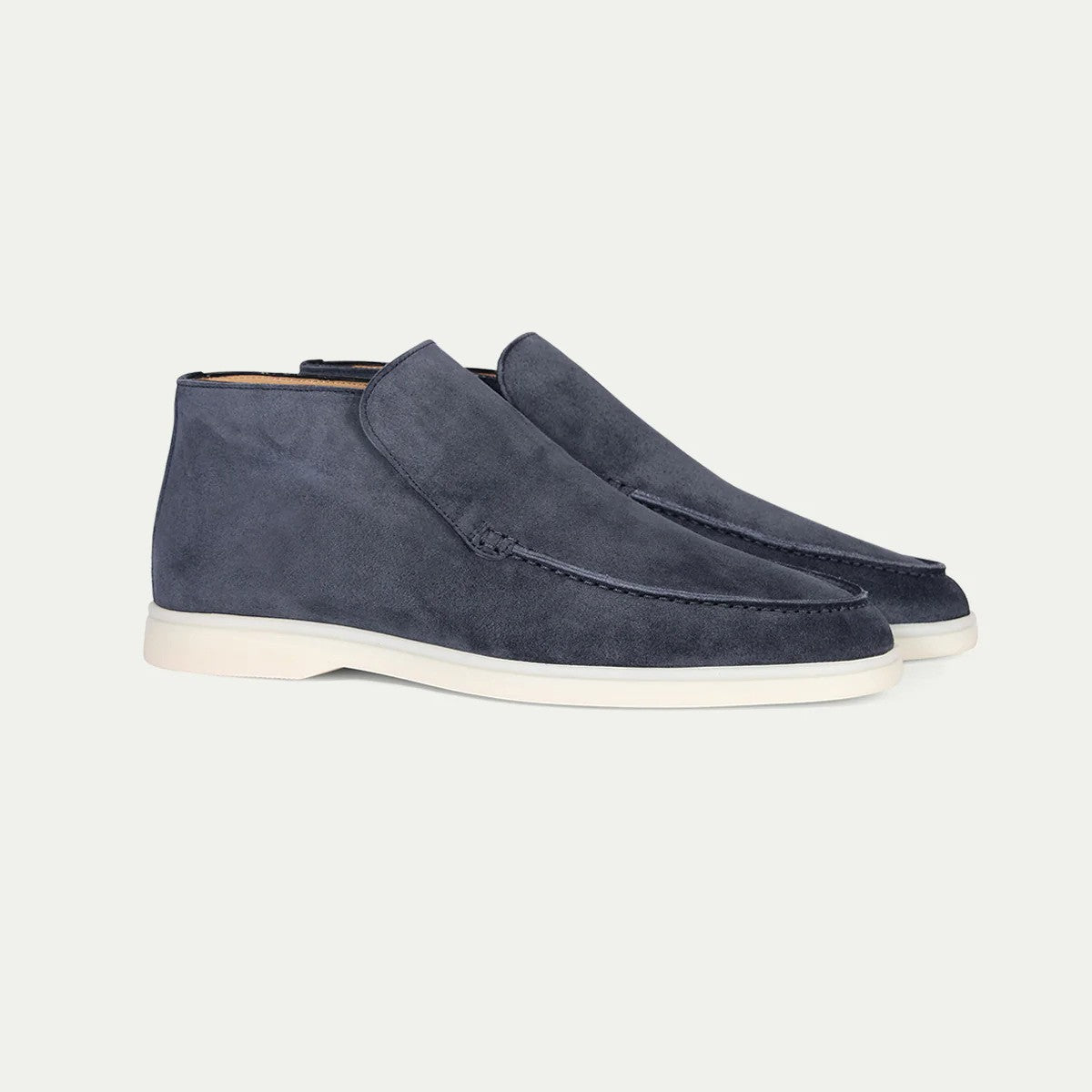 Sapatos slip-on masculinos moc toe design minimalista casual