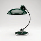 Candeeiro de mesa com braço ajustável, design retro cúpula clássica em metal resistente