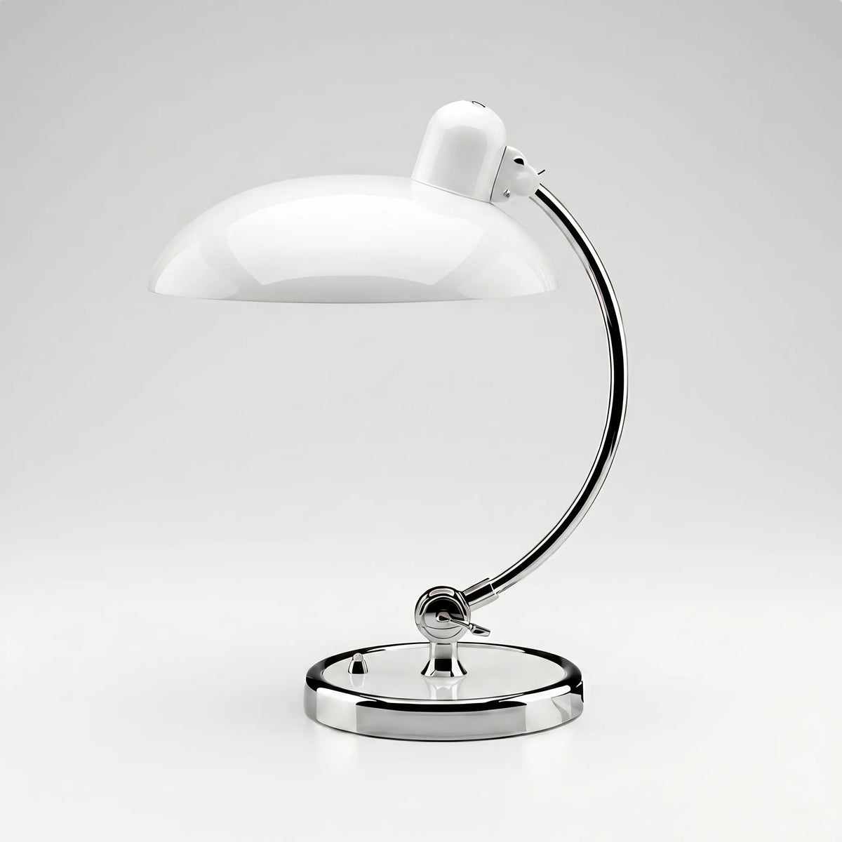 Candeeiro de mesa com braço ajustável, design retro cúpula clássica em metal resistente