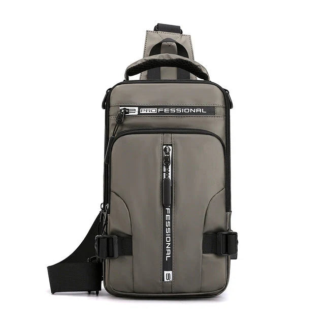 Mochila antifurto impermeável com porta USB e sleeve para portátil