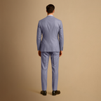 Fato slim fit dois peças leve para homem, formal, casamentos e eventos de negócios