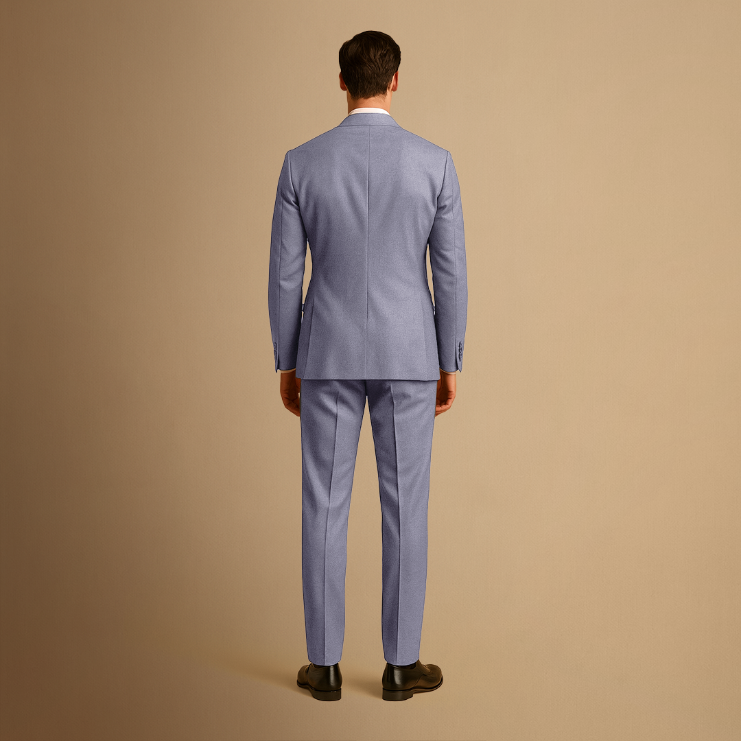 Fato slim fit dois peças leve para homem, formal, casamentos e eventos de negócios
