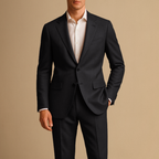 Fato slim fit dois peças leve para homem, formal, casamentos e eventos de negócios