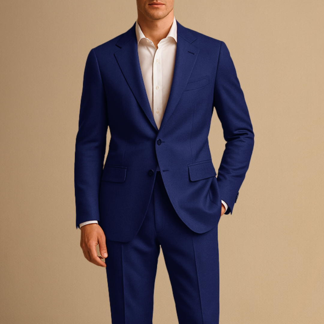 Fato slim fit dois peças leve para homem, formal, casamentos e eventos de negócios