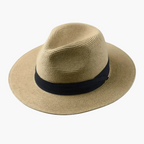 Chapéu panama masculino aba larga estilo clássico