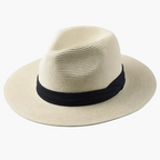 Chapéu panama masculino aba larga estilo clássico