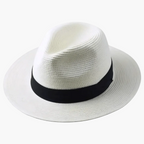 Chapéu panama masculino aba larga estilo clássico