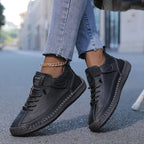 Women lightweight walking sneakers with wide toe box slip-on cushioned sole